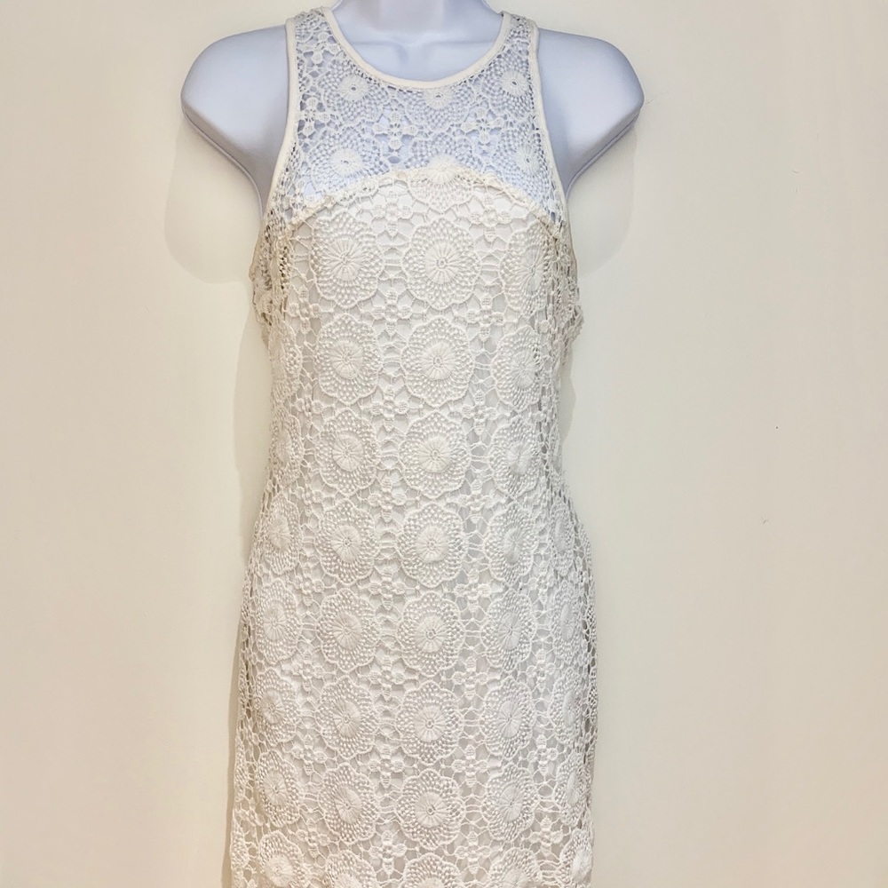 White Lace mini dress